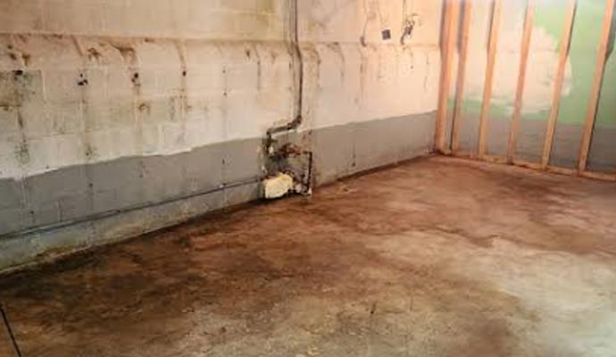 Basement damage due to plumbing leak