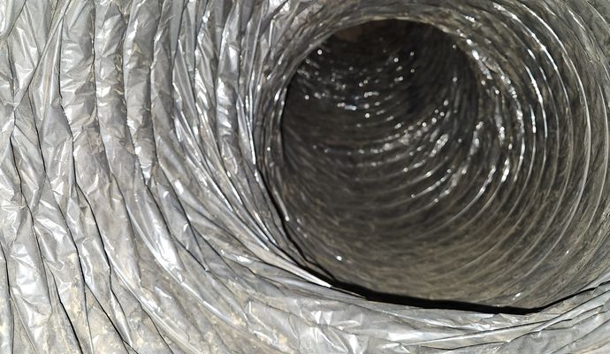 Air duct - after cleaning