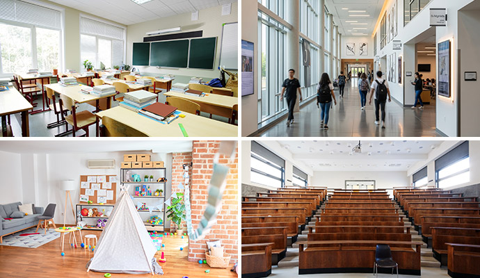 Diverse educational and learning environments