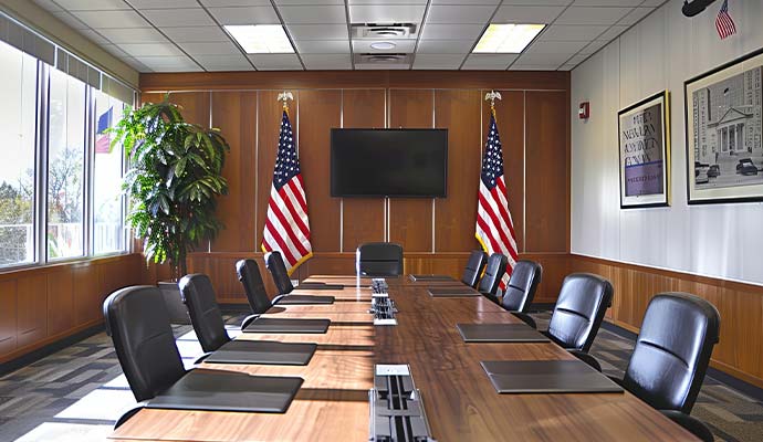 Government office meeting room