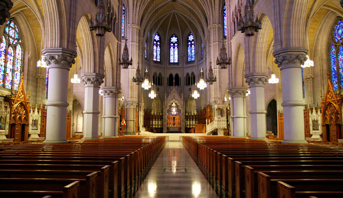 Historic Cathedral Interior Architecture