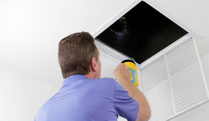 Professional air duct inspection and cleaning