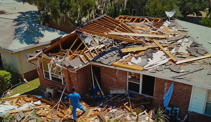 Disaster damage restoration service