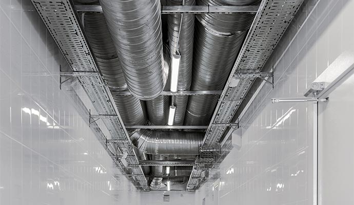 Commercial ventilation ductwork system