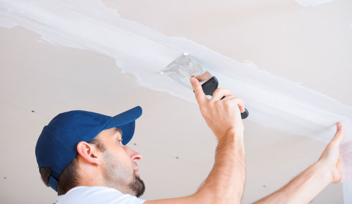 Ceiling drywall repair service