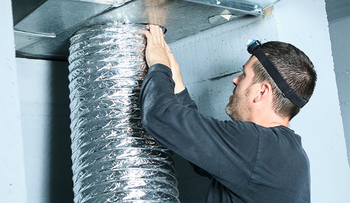 Duct system smoke removal