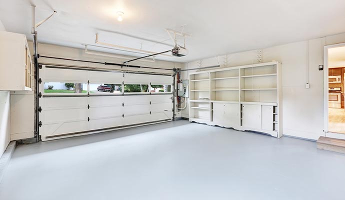 Inside of a garage