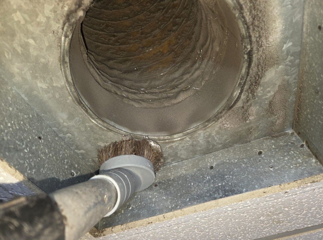 Pre vacuum all vents in this commercial building