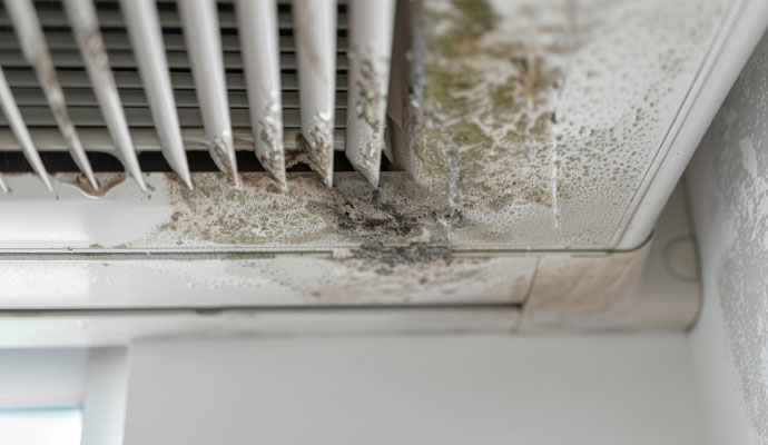 Mold growth on ac vent