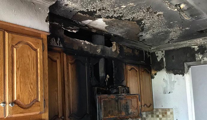 Smoke & soot damage property