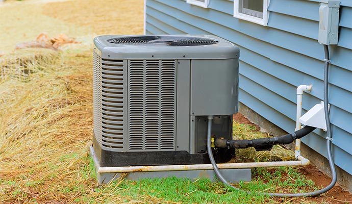An outdoor HVAC unit