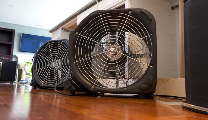 Water damage restoration service